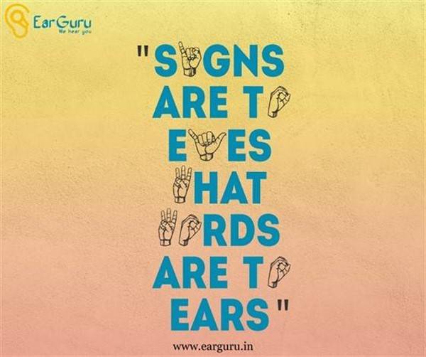 संकेत आंखों के लिए जैसे कि शब्द कान के लिए हैं blog image