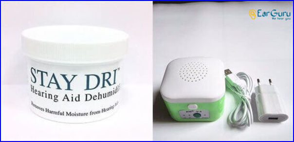 Dehumidifiers for Hearing aid protection