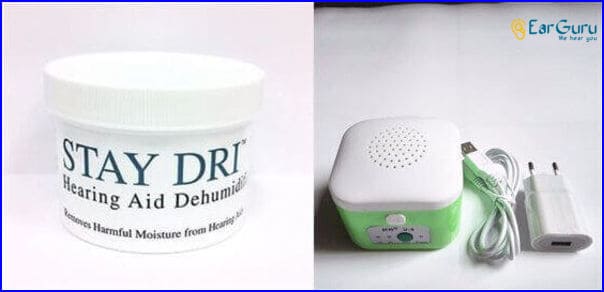 Silica Gel dehumidifier and electric dehumidifier for hearing aids blog image
