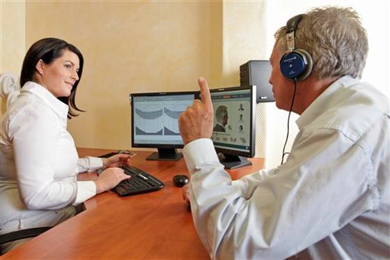 Ear testing by an Audiologist blog image