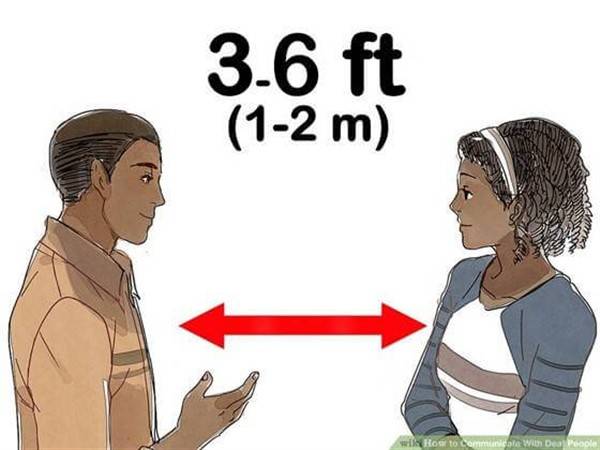 Ideal distance while talking to the deaf blog image