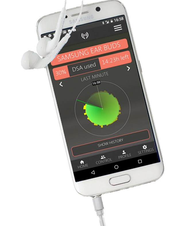 Samsung Galaxy R with HearAngel blog image
